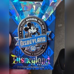 Disney Parks 60 YEARS DIAMOND Blue Collectible Pin NWT